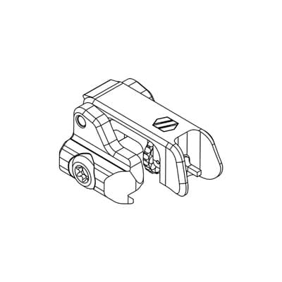 Ar-15 Peak/02 Folding Iron Sights - Ar-15 Peak/02 Folding Iron Front Sight 1.93'''' Height