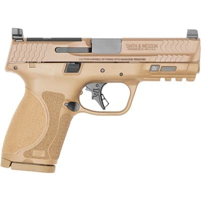 M&P9 M2.0 Optic Ready Compact 9mm Luger Semi-Auto Handgun - M&P 9 M2.0 Comp Or 9mm Luger 4'''' Bbl (2)15rd Fde No Safety
