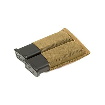 Ten-Speed Pistol Magazine Pouch - Double Pistol Mag Pouch Molle Mount Coyote Brown