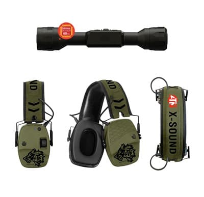 Thor Lt Thermal Rifle Scopes - 4-8x Thor-Lt Thermal Scope With X-Sound Muffs