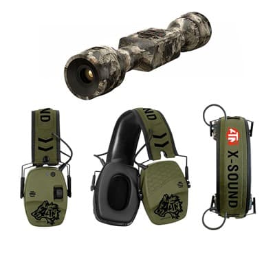 Thor Lt Thermal Rifle Scopes - 3-6x Thor-Lt Thermal Scope Mossy Oak With X-Sound Muffs