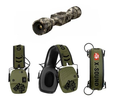 Thor Lt 320 Thermal Rifle Scope - 3-6x25mm Thor-Lt 320 Thermal Scope Mossyoak W/X-Sound Muffs