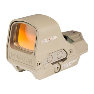 510 Series Long Gun Reflex Sight - Hs510c 2 Moa Red Circle Dot Reflex Optic Sight Fde