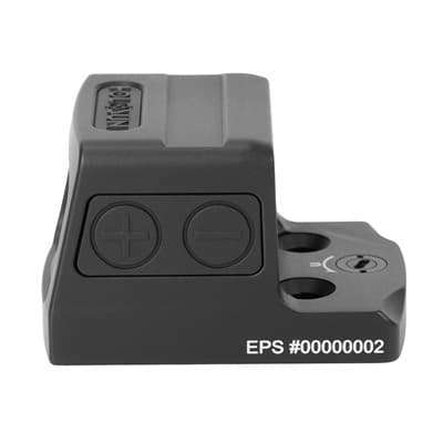 Eps Enclosed Pistol Sight Reflex Sight - Eps Red 2 Moa Dot Reticle Reflex Sight Black
