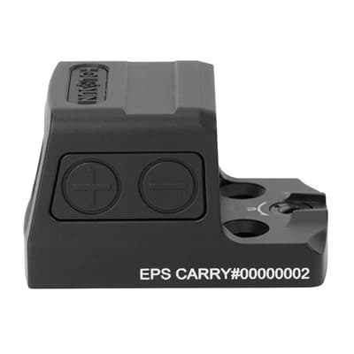 Eps Carry Enclosed Pistol Sight Reflex Sight - Eps Carry Red 2 Moa Dot Reticle Reflex Sight Black