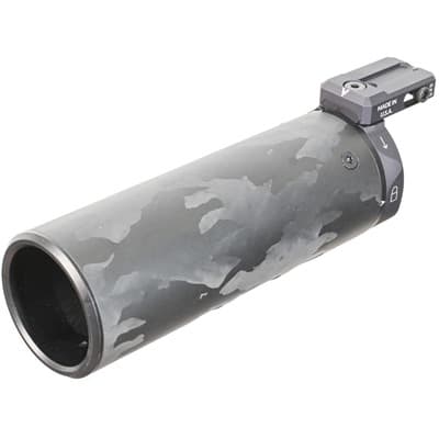 U-Rac Suppressor Shield With Rail Attachment - Suppressor Shield W/U-Rac 6.5''''x2'''' Carbon Fiber W/Bk Hardware
