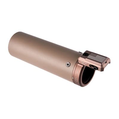 U-Rac Suppressor Shield With Rail Attachment - Suppressor Shield W/U-Rac 6.5''''x2'''' Coyote Tan W/Tan Hardware
