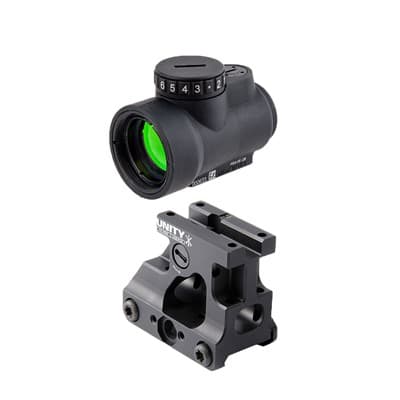 Trijicon Mro Red Dot With Unity Fast Mount - Mro 1x25 2 Moa Red Dot Sight W/Fast Mount Black