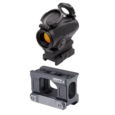 Aimpoint Duty Rds Red Dot With Unity Fast Mount - Duty Rds 2 Moa Red Dot Sight W/Fast Mount Black