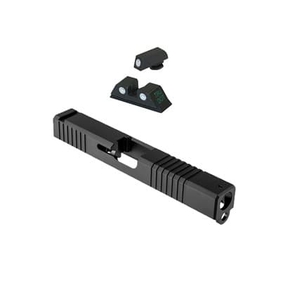 Gen 3 Slides For GlockA(R) W/ Fixed Sight Set - Gen 3 Slide For Glock 17 W/ Fixed Green Sight Set