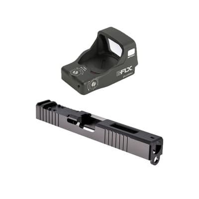 Eotech Eflx Red Dot With Optics Cut Slide For Glock 17 - G17 Delta Point Window Slide W/ Eflx 3 Moa Red Dot