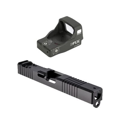 Eotech Eflx Red Dot With Optics Cut Slide For Glock 17 - G17 Delta Point Slide W/ Eflx 3 Moa Red Dot