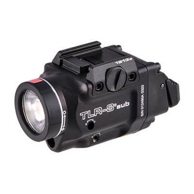 Tlr-8 Sub Gun Light With Laser - Tlr-8 X Sub Gun Light With Rail Mount For 1913 Short Black