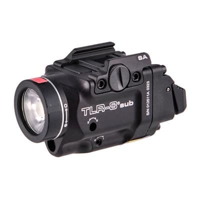 Tlr-8 Sub Gun Light With Laser - Tlr-8 X Sub Gun Light With Rail Mount For Hellcat Black