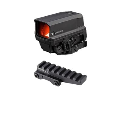Amg Uh-1 With Unity Fast Mount - Amg Uh-1 Gen2 Holographic Sight W/Unity Fast Mount Black
