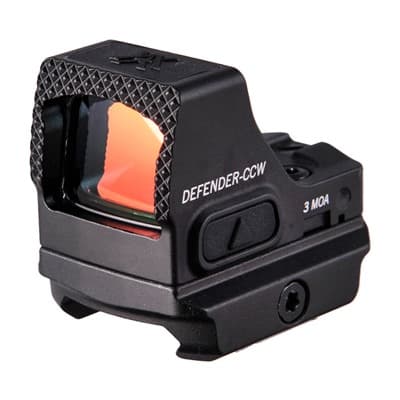 Defender-Ccw Micro Red Dot Sight - Defender-Ccw 3 Moa Mrds Micro Red Dot Sight Black