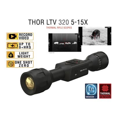 Thor Ltv 5-15x Thermal Rifle Scope - 5-15x Thor-Ltv 320x240 12-Micron Thermal Rifle Scope