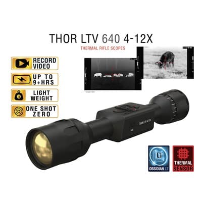 Thor Ltv 4-12x Thermal Rifle Scope - 4-12x Thor-Ltv 640x480 12-Micron Thermal Rifle Scope