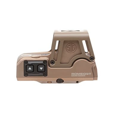 Romeo9t 1x38mm Mil-Spec Dual Red Dot Sight - Romeo9t Dual 0.5 Moa Reticle Fde
