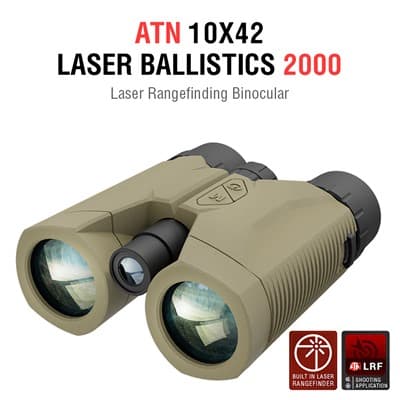 Lrf 10x42mm Laser Ballistic Rangefinding Binocular - 10x42mm Laser Ballistic Rangefinding Bino 2000m W/Bluetooth