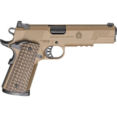 1911 Trp 45 Acp Semi-Auto Handgun - 1911 Trp 45 Acp 5'''' Bbl (3)8rd Mag W/Light Rail Coyote
