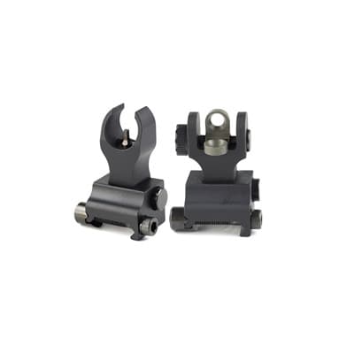 Manual Folding Sights - Manual Front (Hk) & Rear (A2) Sight Combo Picatinny Black