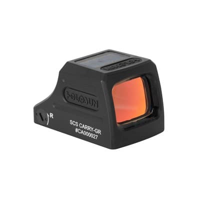 Scs-Carry-Gr Solar Charging Sight For Subcompact Or Pistols