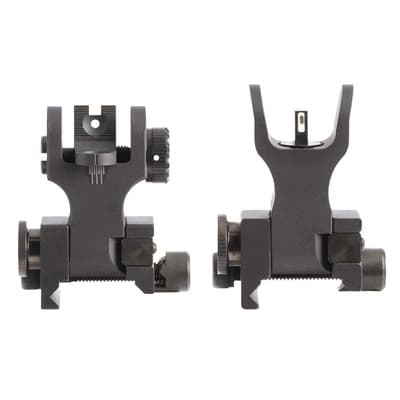 Ar-15 Tritium Flip-Up Backup Iron Sights (Buis) - Ar-15 Tritium Flip-Up Sight With Csat & Tritium Stripe