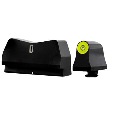Dxt2 Big Dot Suppressor Hgt Night Sights For Glock 17/19/22/45 - Dxt2 Big Dot Suppressor Height For Glock 17/19/22/31 Yellow