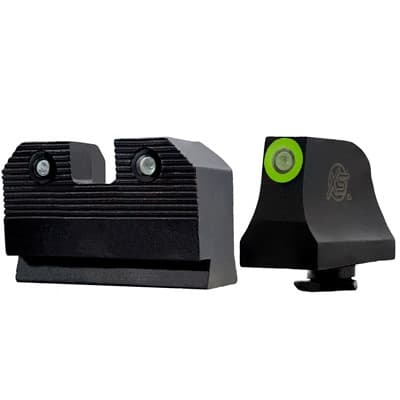 R3d 2.0 Suppressor Height Night Sights For Glock 17/19/22 - R3d 2.0 Optic/Suppressor For Glock 17/19/22/26/38 Green