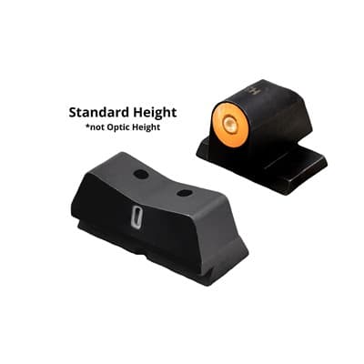 Dxt 2 Big Dot Night Sights For S&W M&P M2.0 - Dxt 2 Big Dot Optic Ready For S&W M&P Full/Compact Orange