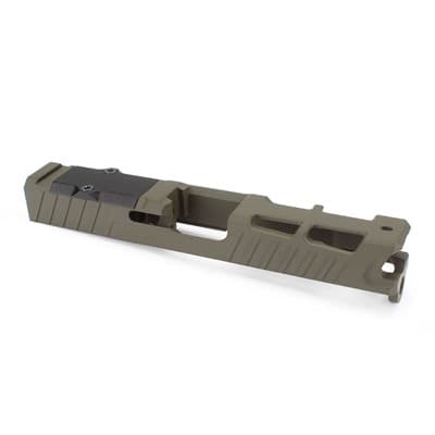 Zps.4 Slide 9mm Luger Optics Ready For Glock(R) 19 Gen 3 - Zps.4 Slide Glock 19 Gen 3 9mm Luger Optic Ready Od Green