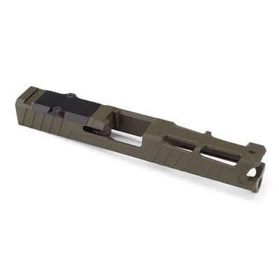Zps.4 Slide 9mm Luger Optics Ready For Glock(R) 17 Gen 3 - Zps.4 Slide Glock 17 Gen 3 9mm Luger Optic Ready Od Green