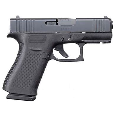 43x 9mm Luger Semi-Auto Handgun W/Front Rails - Glock 43x 9mm Luger 3.41''''bbl (2)10rd W/Front Rail Black Us