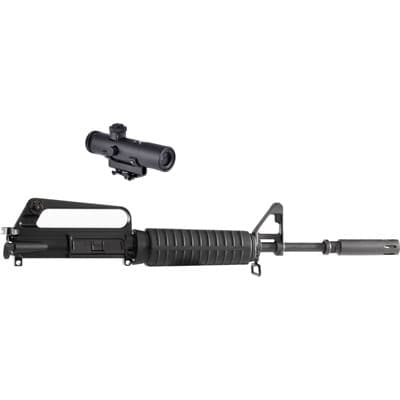 Xm177e2 12.7'''' Carbine Length Pinned/Welded W/Colt Ar-15 Optic - Brn Xm177e2 5.56mm 12.7'''' Bbl 1-7 Twt Upper Pin/Weld W/4x21mm