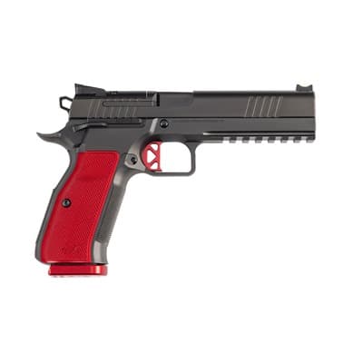 Dwx Optic Ready 9mm Luger Semi-Auto Handgun - Dwx 9mm Luger 5'''' Bbl (1)19rd Mag Black/Red