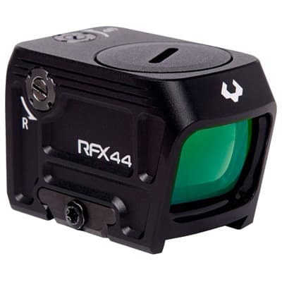 Rfx44 Compact Closed Emitter Gn Dot Reflex Sight W/ Adapter - Rfx44 Compact Green Dot Reflex Sight W/Rmr Adapter Black