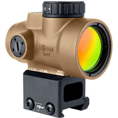 Mro Sd 1x25 2 Moa Adjustable Led Green Dot Sight - Mro Sd 1x25 2 Moa Adj Led Green Dot W/1/3 Co-Witness Mount