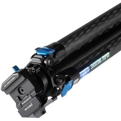 Scout Series Shooting Tripod 2.0 - Scout Series Shooting Tripod 2.0 Carbon Fiber Black/Blue