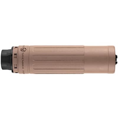 Sandman X 7.62mm/30 Caliber Rifle Suppressor W/Xeno Mount - Sandman X 7.62mm/30 Cal Thrd Rifle Suppressor Xeno Mnt Fde
