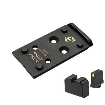 Optic Plate Dpp/Romeo Pro W/Tritium Front Sight For Glock Fs Mos - Opt Plate Dpp/Romeo Pro W/Trit Front Sight For Glock Fs Mos