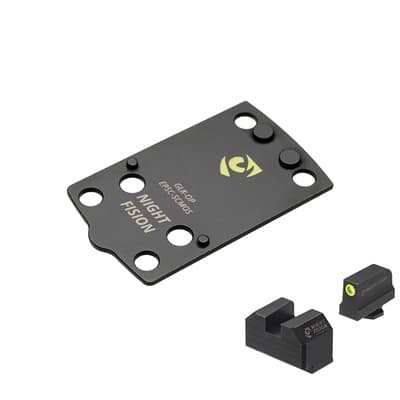 Optic Plate Eps Carry W/Tritium Front Sight For Glock 43x Mos - Optic Plate Eps Carryw/Tritium Front Sight For Glock 43x Mos