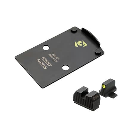 Optic Plate Rmr/507c W/Tritium Front Sight For Sig Sauer P320 - Optic Plate Rmr/507c W/Tritium Front Sight For Sig P320