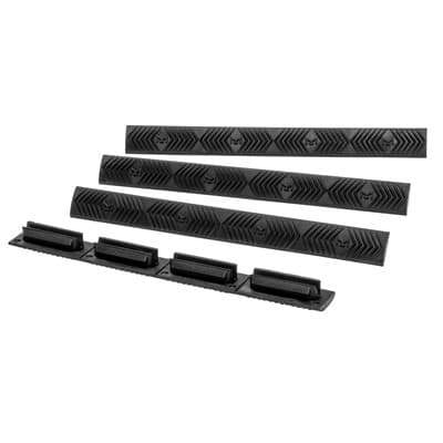 M-Lok Rail Cover Ergo Wedgelok 4-Pack - Wedgelock Rail Cover M-Lok Compatible Polymer Black 6.25''''