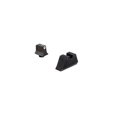 Suppressor Tritium Night Sights For GlockA(R) - Night Sight Set White Outline Front, Black Outline Rear