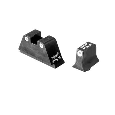 Suppressor Tritium Night Sight For Large Frame GlockA(R) - Night Sight Set, White Outline, For Large Frame Glocks
