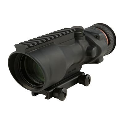 Ta648 Acog 6x48mm Rifle Scopes - 6x48mm Fixed Red Chevron 223 Reticle Black W/Ta75 Mount