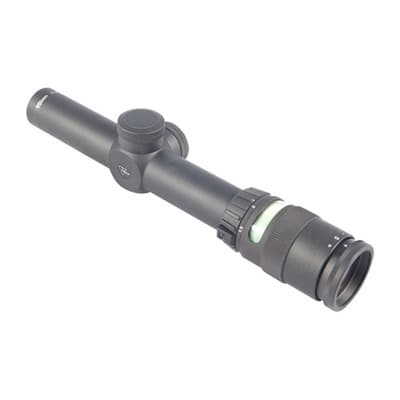 Accupoint 1-4x24mm Sfp Illuminated Rifle Scope - 1-4x24mm Sfp Illum German #4 Crosshair W/Green Dot Ret Blk