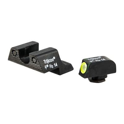 Hd(TM) Tritium Night Sight Sets For GlockA(R) - Glock 42/43 Hd Night Sight Set, Yellow Front Outline