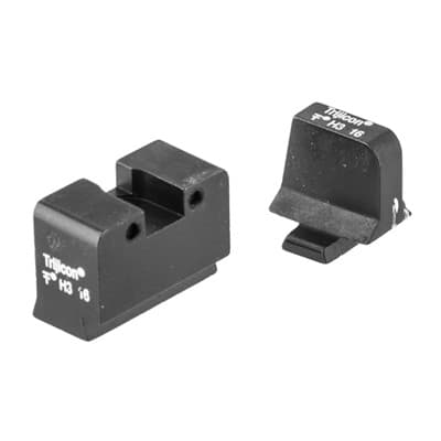 Bright & Tough Suppressor Night Sights For Sig Sauer - Night Sight Set, White Front & Rear, Sig Sauer 9mm/357sig